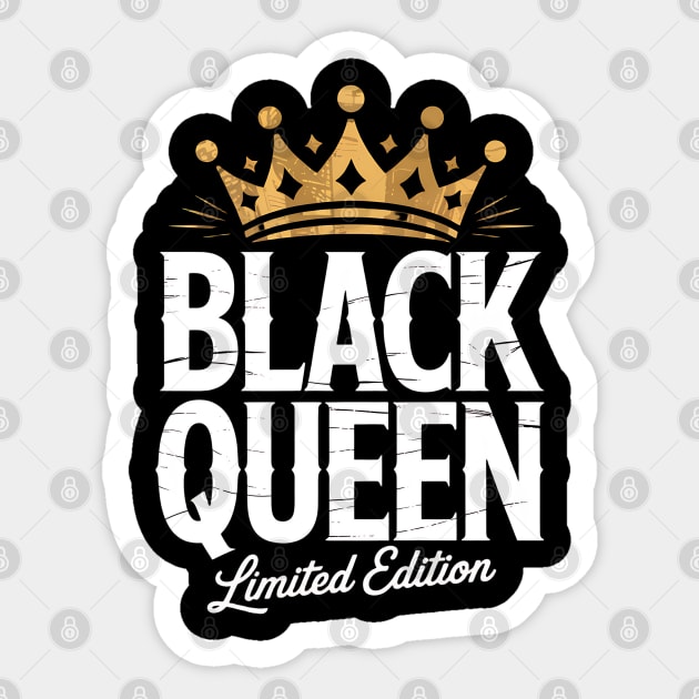 Black Queen Black Woman Sticker by UrbanLifeApparel